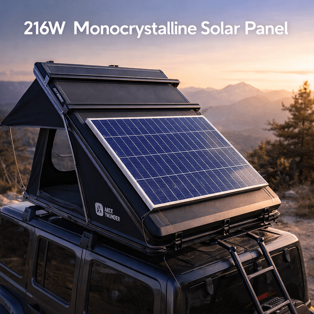 ARCTWONDER Hard Shell Rooftop Tent - 🔋 Vehicle Camping with Portable Power